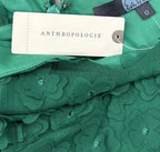 Eva Franco 3D Floral Applique A-Line Midi Dress Green - tag
