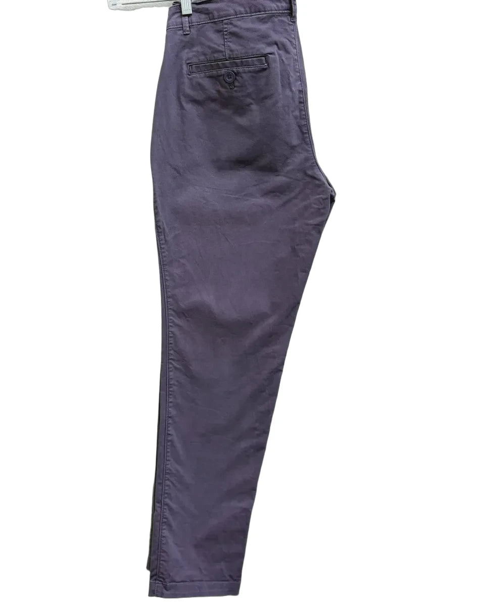 Eddie Bauer Legendwash Stretch Boyfriend Chino Purple - back