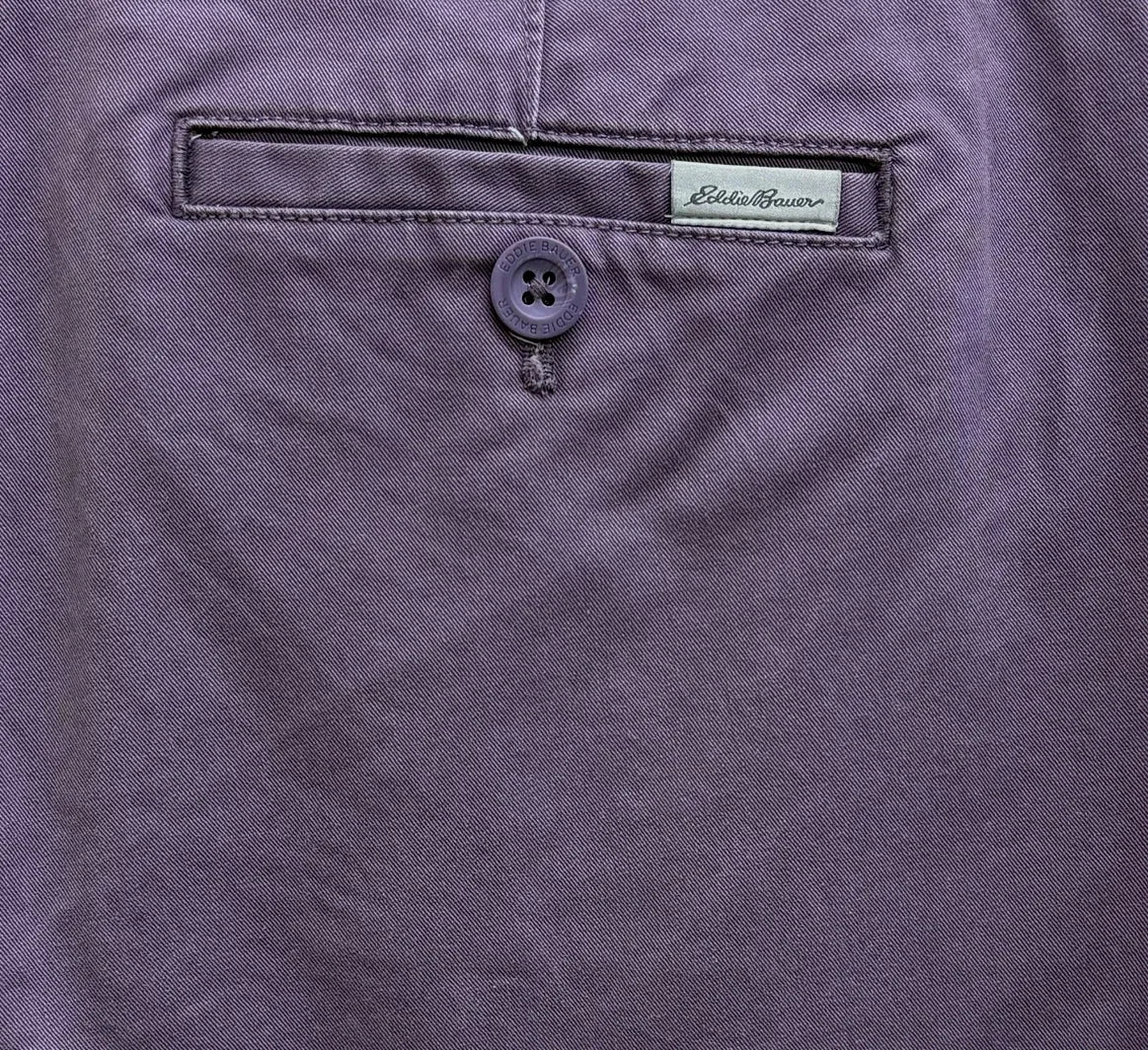 Eddie Bauer Legendwash Stretch Boyfriend Chino Purple - detail