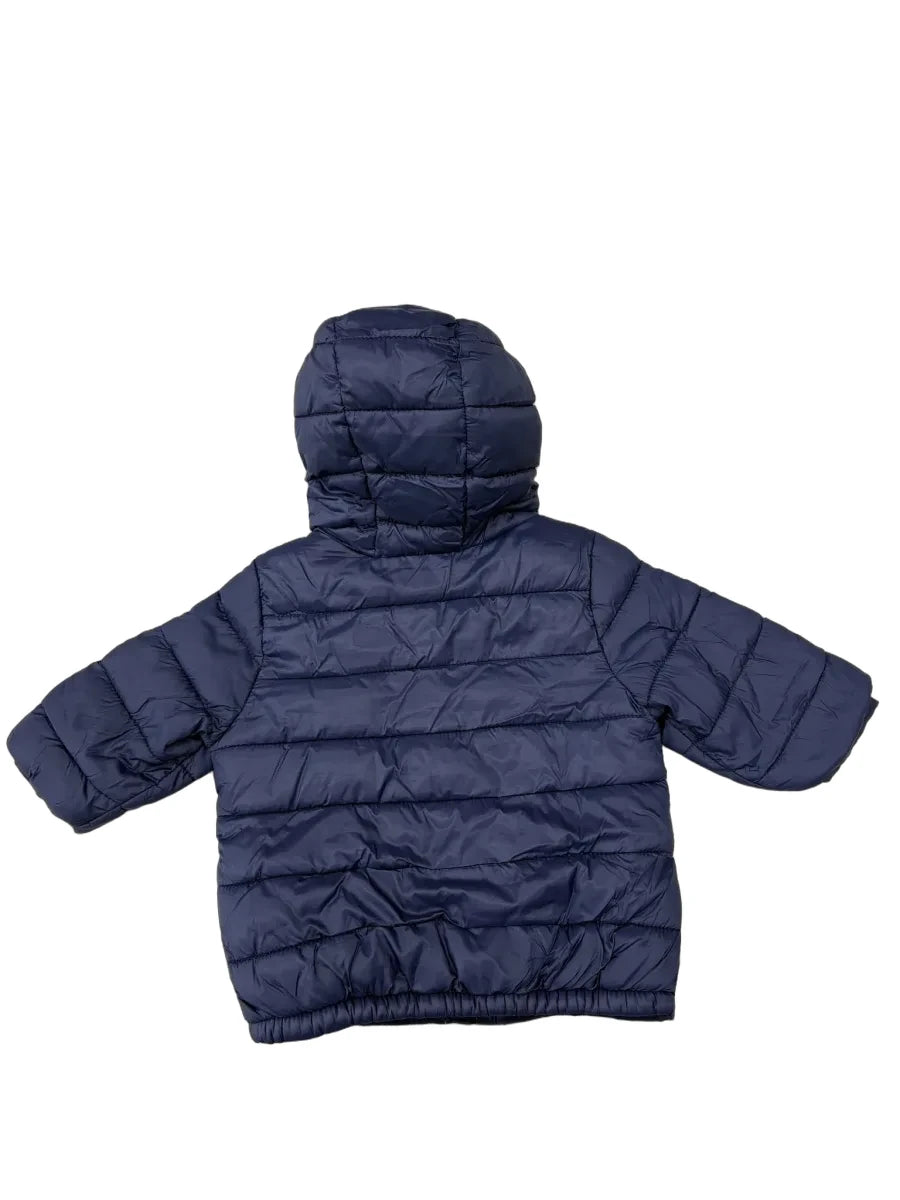 Old Navy Baby Puffer Jacket Bear Ears Hood - back