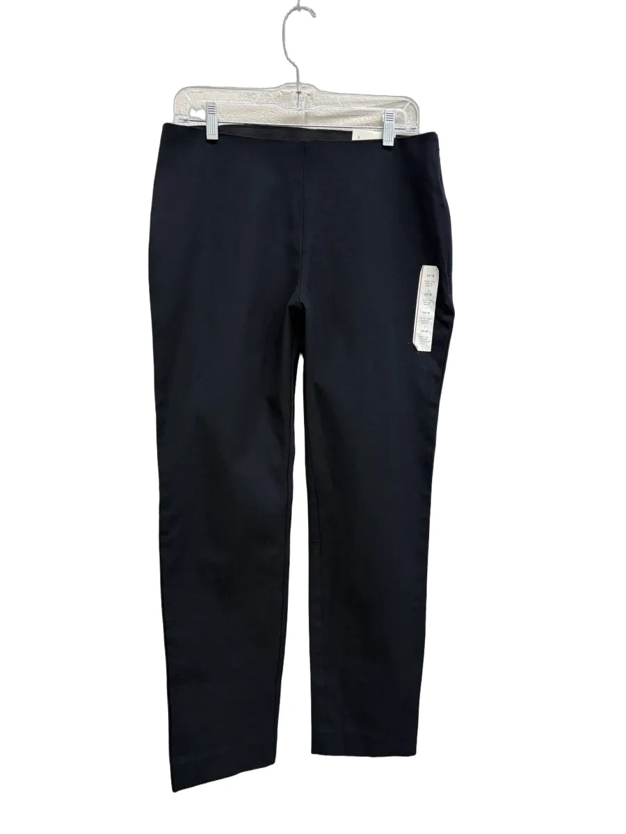 A New Day Side-Zip Skinny Ankle Pants Black - front