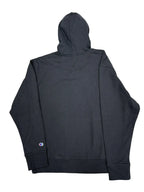 Champion Powerblend Script Logo Pullover Hoodie Black - back