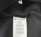 Champion Powerblend Script Logo Pullover Hoodie Black - tag