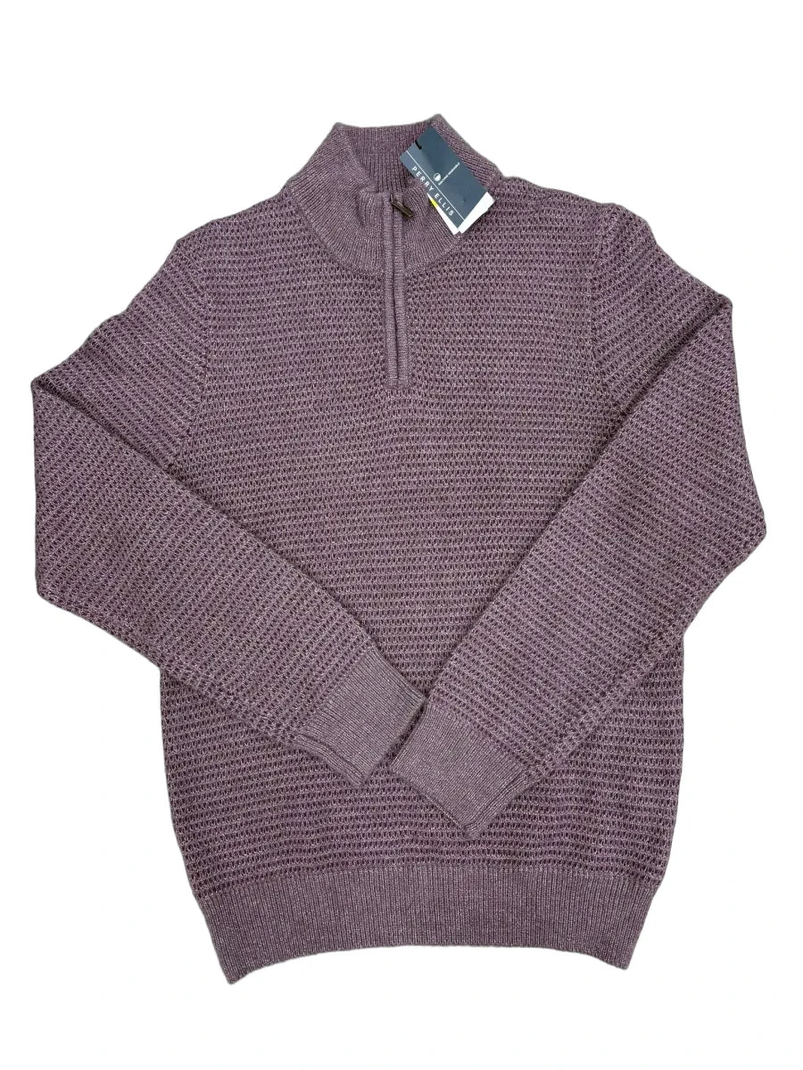 Perry Ellis Open-Front Shawl Collar Knit Sweater - front