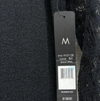 NIC+ZOE Lace Sleeve Knit Top Black - label