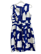 Kate Spade New York Abstract Print Sleeveless Shift Dress - back