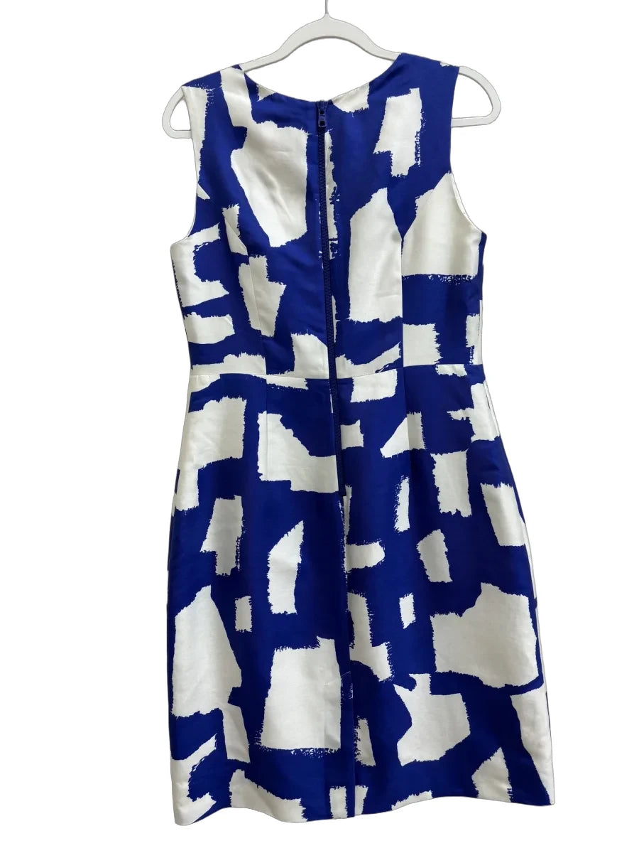 Kate Spade New York Abstract Print Sleeveless Shift Dress - back