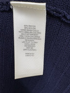 Eliza J Knit Fit and Flare Sleeveless Dress Navy - tag