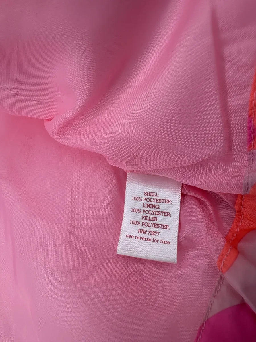 SO Pink Camo Puffer Vest Girls Size 16 - label