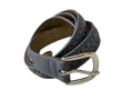 Talbots Braided Leather Belt Gold-Tone Buckle - front