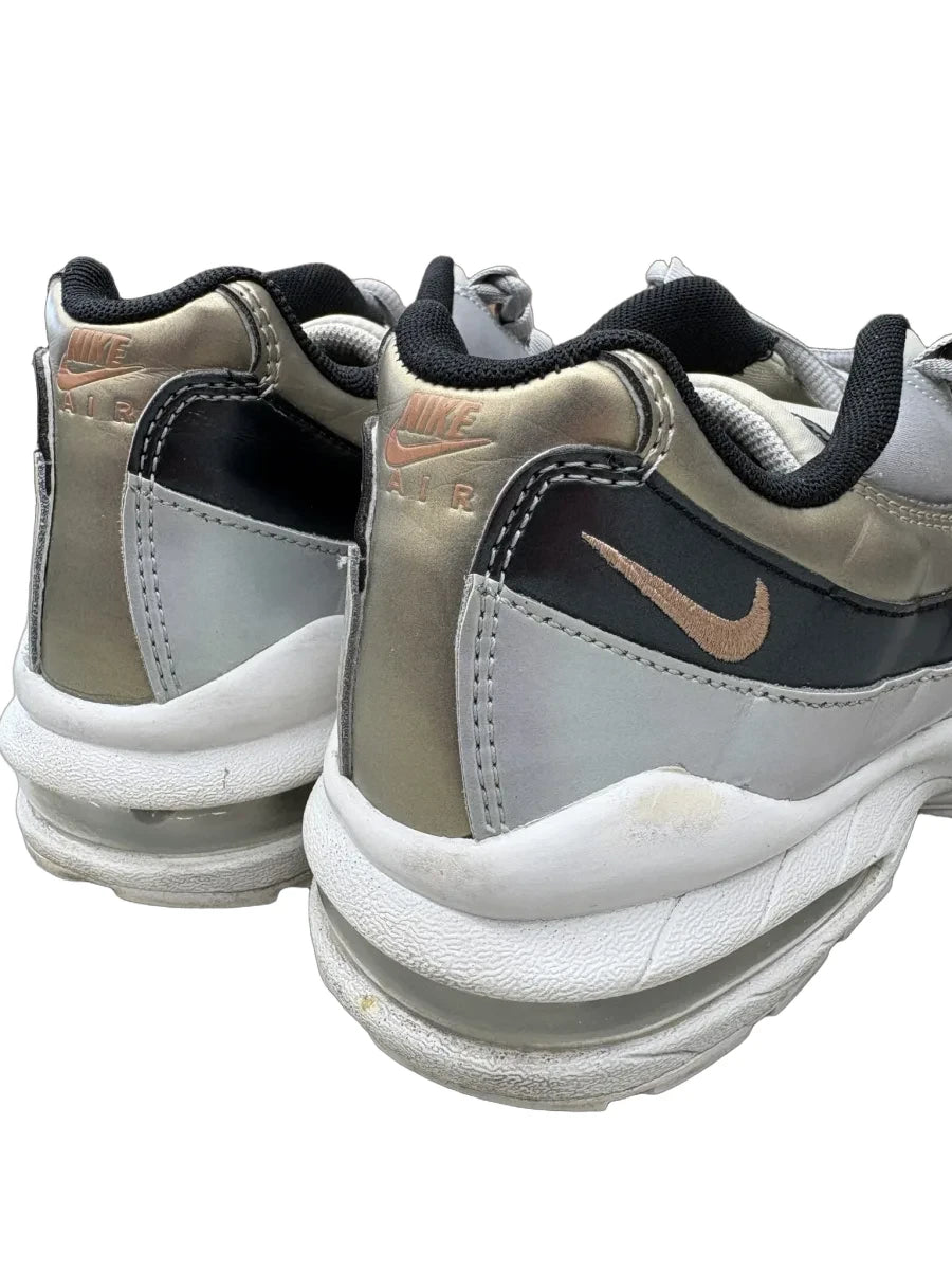 Nike Air Max 95 Sneaker Silver Black Gold Kids - back