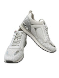 Michael Kors Allie Trainer Sneaker White Silver - front