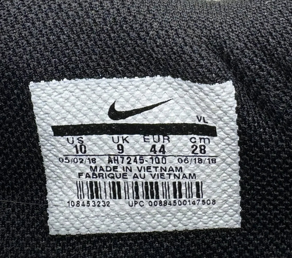 Nike Tiempo Legend VII IC Indoor Soccer Shoe White - tag