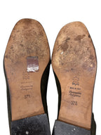 gaLo Suede Ballet Flat Dark Olive Green - back