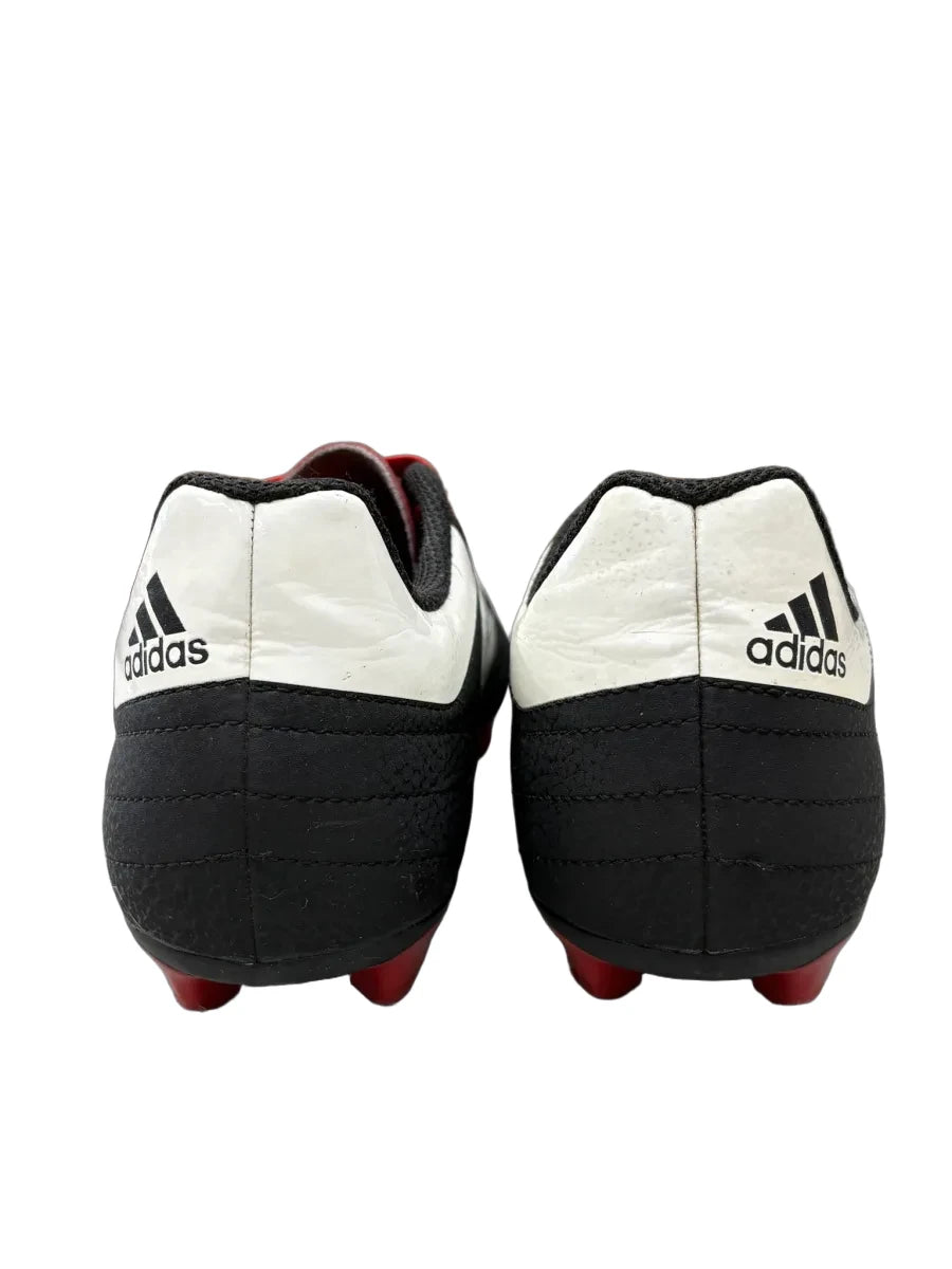 Adidas Goletto VII FG Soccer Cleat Black White Red - back