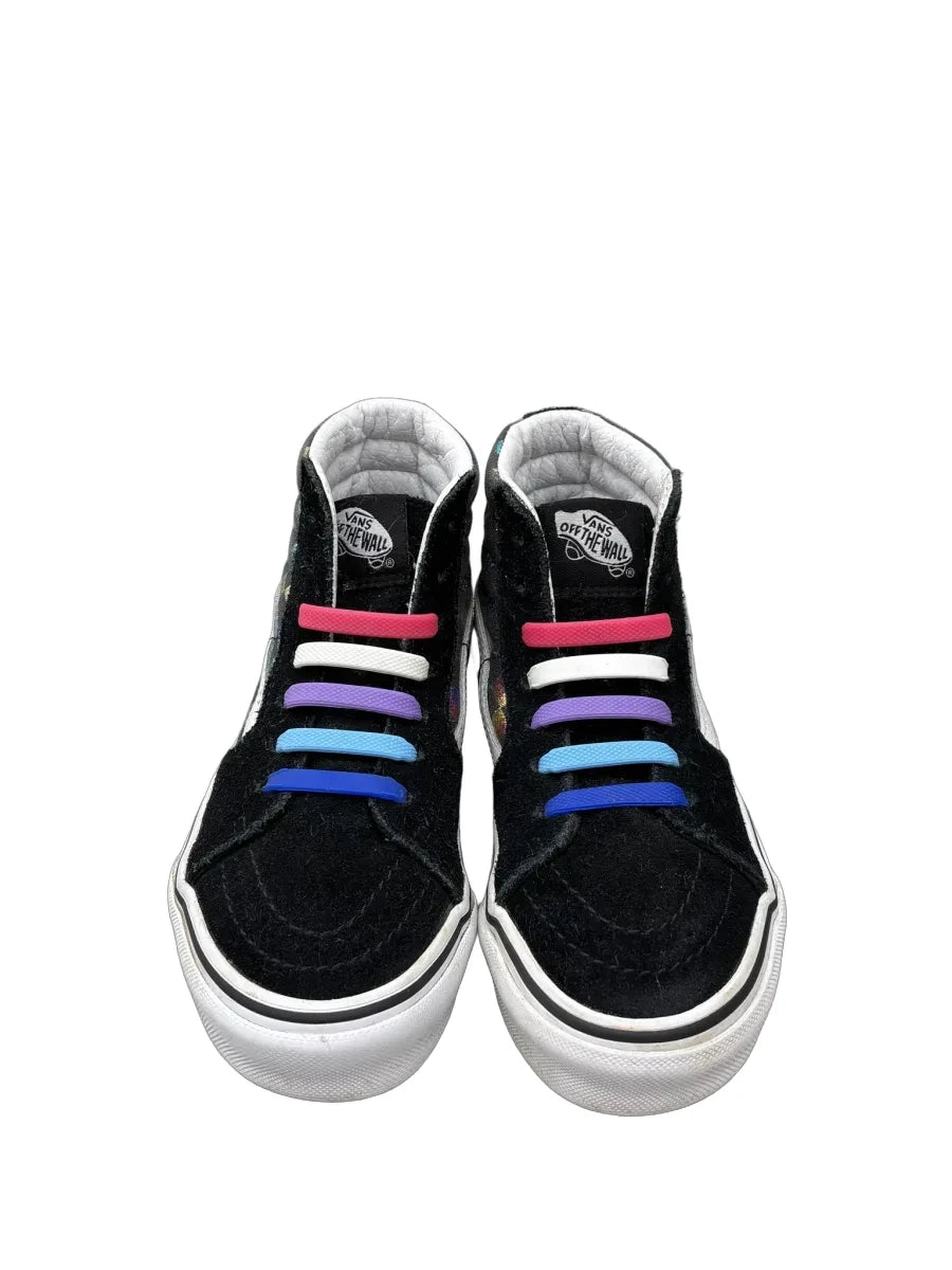 Vans Sk8-Hi Rainbow Checkerboard High-Top Sneaker - front