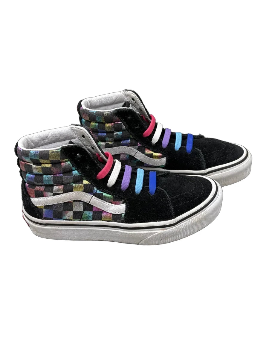 Vans Sk8-Hi Rainbow Checkerboard High-Top Sneaker - detail