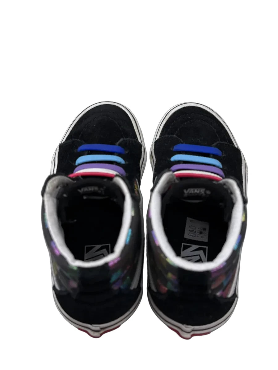 Vans Sk8-Hi Rainbow Checkerboard High-Top Sneaker - detail