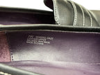 Aerosoles Black Leather Penny Loafer Block Heel - label