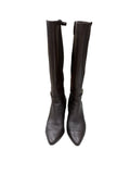 Cole Haan Brown Leather Knee-High Heeled Boots - front