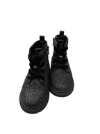 Cat & Jack Black Glitter Combat Boots Kids - front