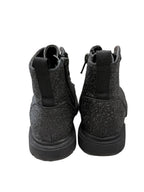 Cat & Jack Black Glitter Combat Boots Kids - back