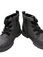 Cat & Jack Black Glitter Combat Boots Kids - detail