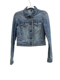 American Eagle Light Wash Denim Trucker Jacket - front