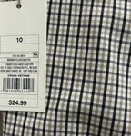 A New Day Brown Plaid Skinny Ankle Pants Size 10 - tag