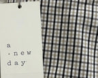 A New Day Brown Plaid Skinny Ankle Pants Size 10 - tag