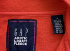 GAP Orange Fleece Snap Pullover Size S - tag
