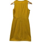 Madewell small cotton wrap around dress in size xxs mustard yellow