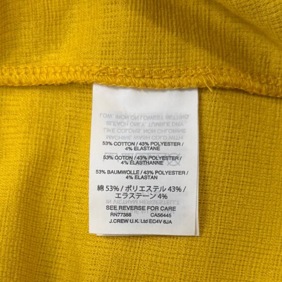 Madewell small cotton wrap around dress in size xxs mustard yellow