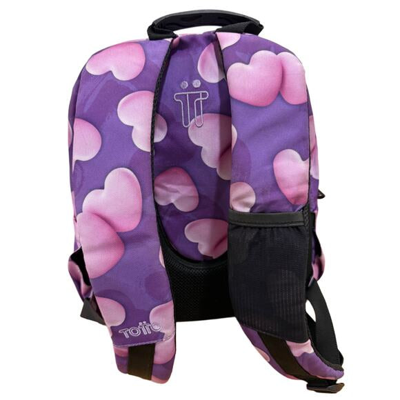 Kipling Bag pack mid sized in purple & Pink