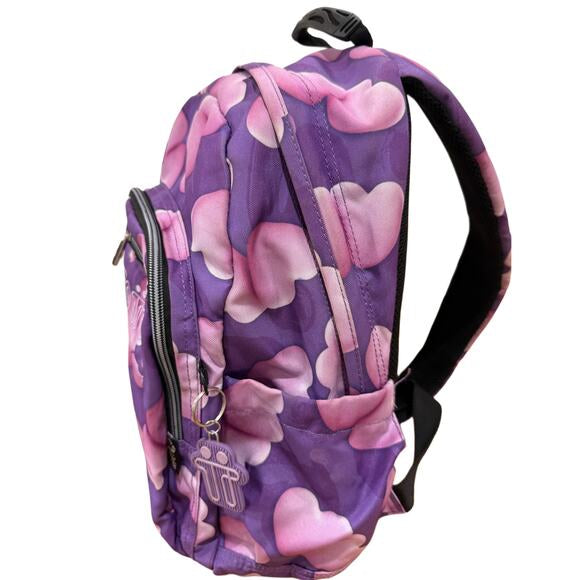 Kipling Bag pack mid sized in purple & Pink