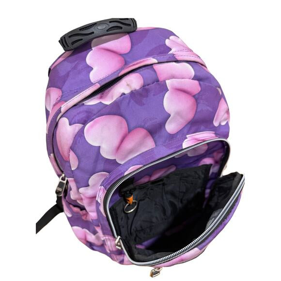 Kipling Bag pack mid sized in purple & Pink