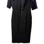 Eva Longoria black short sleeve dress for women in size petite 0