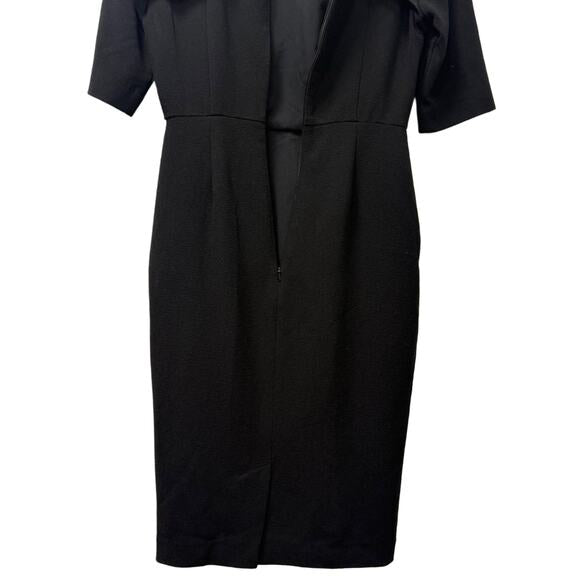 Eva Longoria black short sleeve dress for women in size petite 0