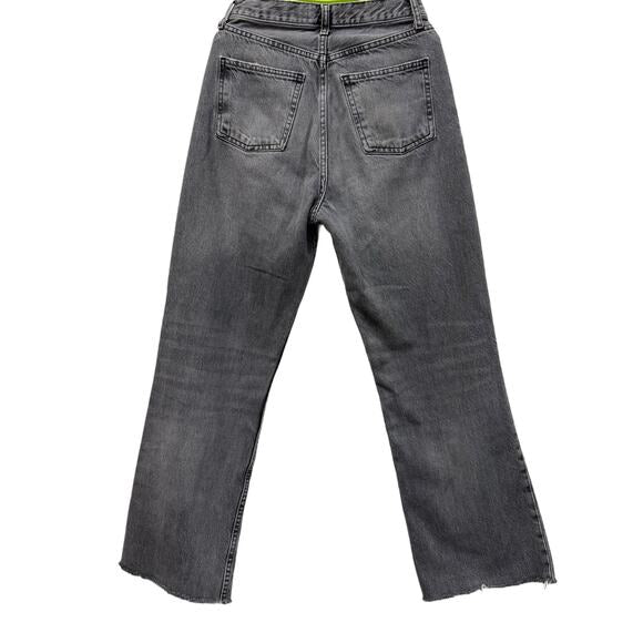 Zara jeans in size us 2 i black stone washed