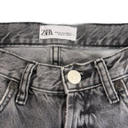 Zara jeans in size us 2 i black stone washed