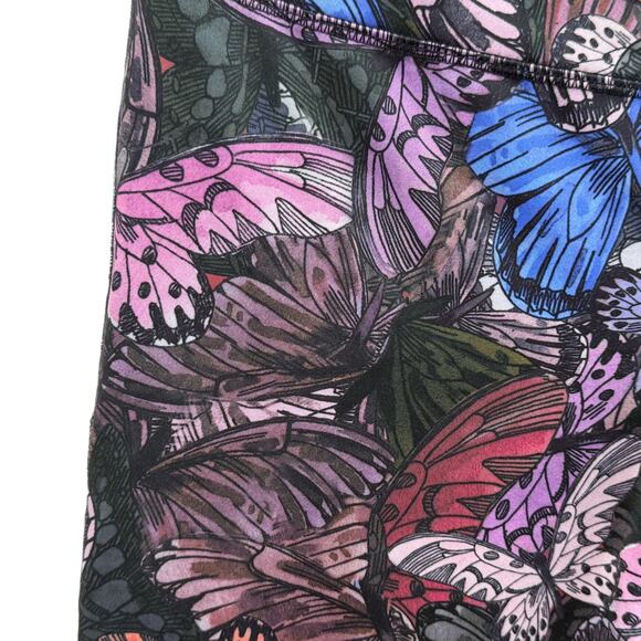 Vogo Athletica woman's yoga pants purple floral in size L