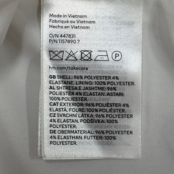 H&M white vest in size M for women