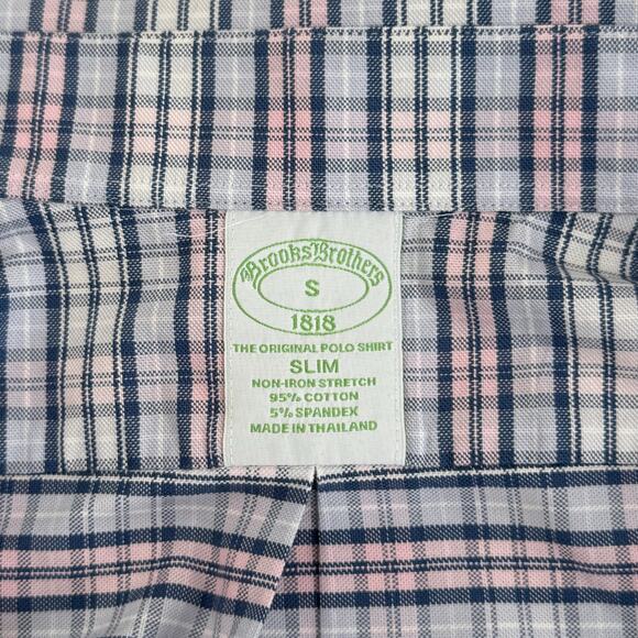 Brooks Brothers Brooks Brothers 1818 Slim Fit Non-Iron Stretch Plaid Button Down Shirt Men’s Small