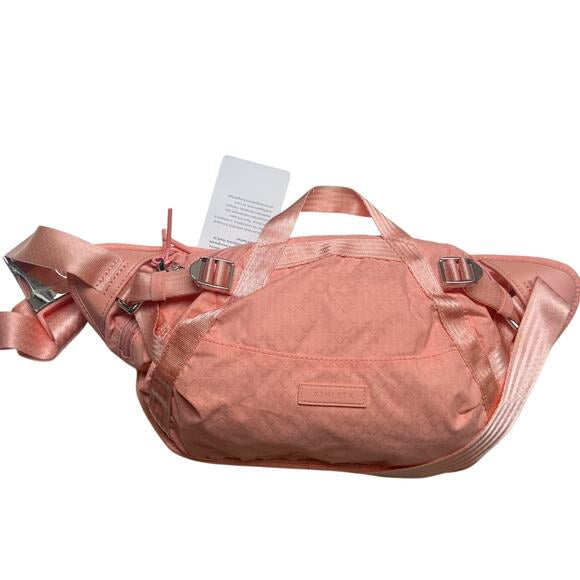 Athleta Blush Pink Belt Bag Travel Waist Pack Adjustable Crossbody New With Tags