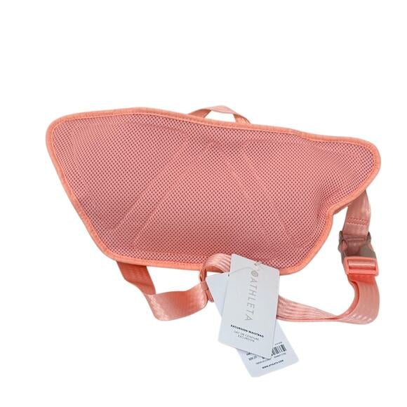 Athleta Blush Pink Belt Bag Travel Waist Pack Adjustable Crossbody New With Tags