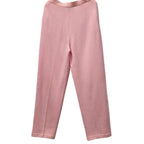 St. John Collection Pink Knit Pants Size 2 USA Made Elastic Waist Luxury Knit