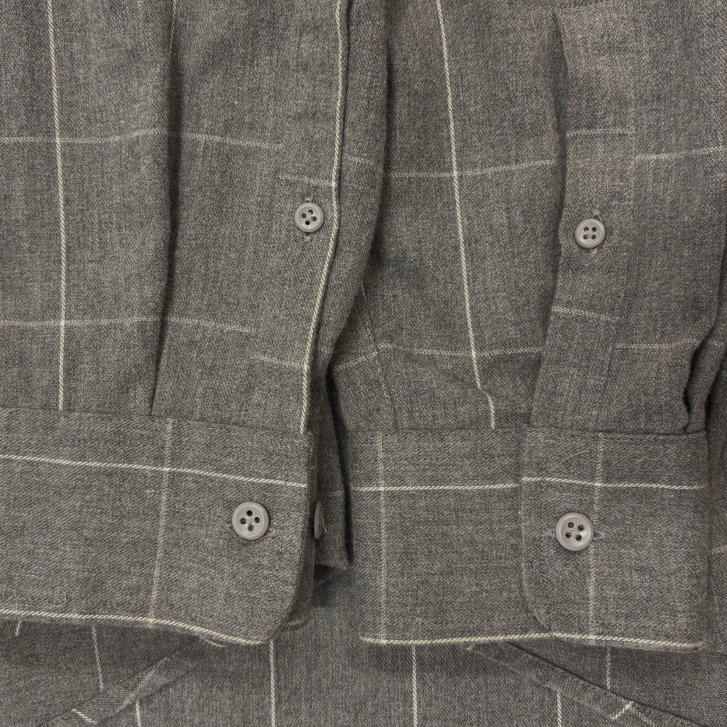 Marc Anthony slim fit men's checkered grey button down shirt in size L