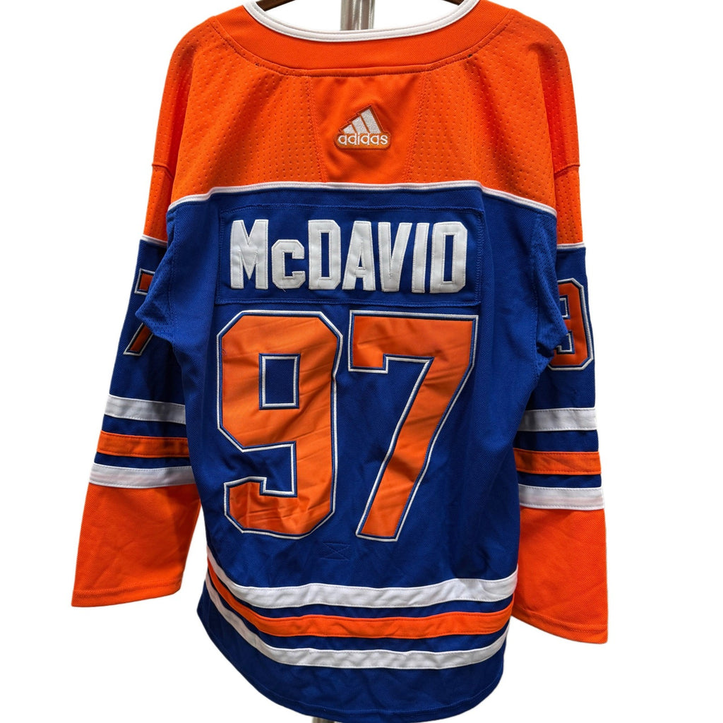 New Men’s Edmonton Oilers Connor McDavid Fanatics Royal Home Premium Jersey