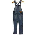 Levi’s Girls Denim Overalls Size 12 Blue Distressed Adjustable Strap Jeans