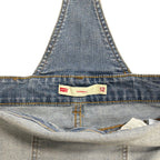 Levi’s Girls Denim Overalls Size 12 Blue Distressed Adjustable Strap Jeans